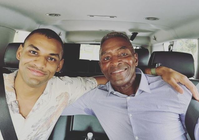 Brandon Lumbly with his father Carl Lumbly
